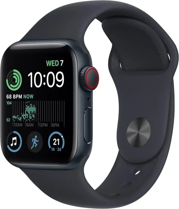 Apple® | Watch SE 2 GPS + Cellular - Sport Band - Midnight