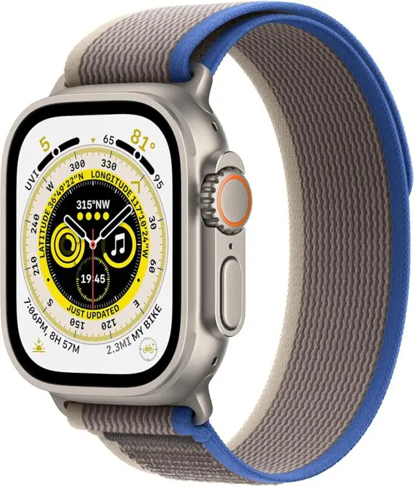 Apple® | Watch Ultra - Trail Loop - Blue/Gray