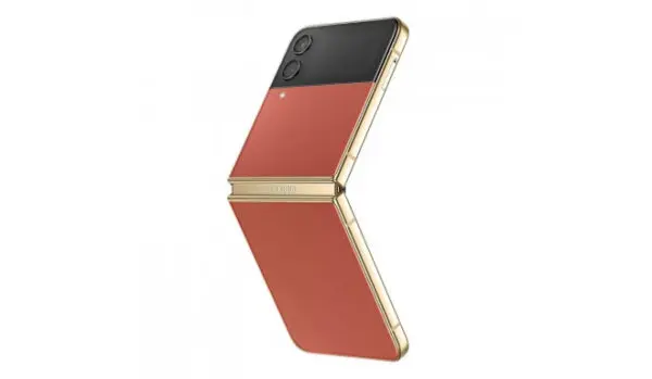 Samsung® | Galaxy Z Flip4 Bespoke Edition - Gold/Red